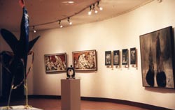 Some of the art works at the exhibition the Affandi Museum