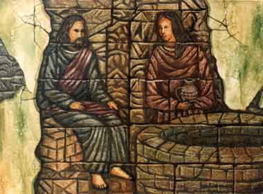 Jesus and the Woman at the Well, by P. Lampang, Indonesia